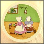 Tuesday - Ironing Day Collector Plate by Charlotte Gutshall MAIN