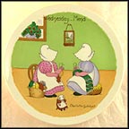 Wednesday - Mending Day Collector Plate by Charlotte Gutshall MAIN