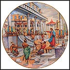 Building Of The Temple Collector Plate by Yiannis Koutsis MAIN
