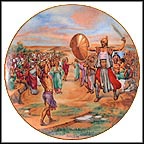 David And Goliath Collector Plate by Yiannis Koutsis MAIN