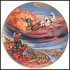 Elijah And Heaven's Chariot Collector Plate by Yiannis Koutsis MAIN