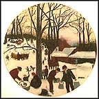 Bringing In The Maple Sugar Collector Plate by Grandma Moses MAIN