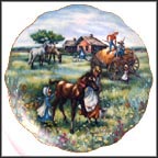 Feeding The Colt Collector Plate by Rosemary Calder MAIN
