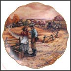 Waiting For The Stage Collector Plate by Rosemary Calder MAIN