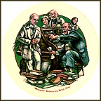 Micawber Denouncing Uriah Heep Collector Plate by Konrad Hack MAIN