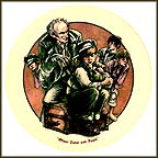 Oliver Twist And Fagin Collector Plate by Konrad Hack MAIN