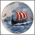 Viking Drakar Collector Plate by Alan D'Estrehan MAIN