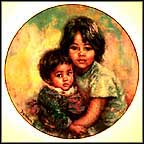 My Little Brother Collector Plate by Lisette DeWinne MAIN
