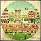 Fourth Of July Parade Collector Plate by C. A. Brown MAIN