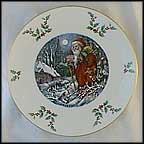 Santa's Visit Collector Plate MAIN