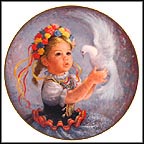 Monika - Poland Collector Plate by Brenda Burke MAIN