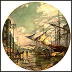 Sailing With The Tide - artist signed Collector Plate by John Stobart MAIN