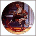 The Christmas Gift Collector Plate by Norman Rockwell MAIN