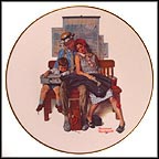 Mother's Vacation Collector Plate by Norman Rockwell MAIN