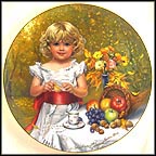 October - Indian Summer - artist signed Collector Plate by Sandra Kuck MAIN