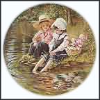 Little Anglers Collector Plate by Sandra Kuck MAIN