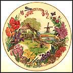 Dutch Country Garden Collector Plate by Dot Barlowe MAIN