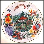 Hawaiian Garden Collector Plate by Dot Barlowe MAIN