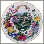 Japanese Garden Collector Plate by Dot Barlowe MAIN