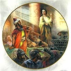Daniel Reads the Writing on the Wall    Collector Plate by Garri Katz MAIN