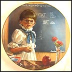 Reading, Writing And... - artist signed Collector Plate by Sandra Kuck MAIN