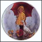 Rainy Day Fun Collector Plate by John McClelland MAIN
