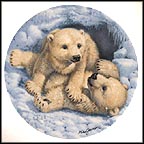 Polar Bear Cubs Collector Plate by Mike Jackson MAIN