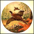 Pheasants In Flight Collector Plate by Derek Braithwaite MAIN
