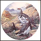 Flock Of Ptarmigan Collector Plate by Derek Braithwaite MAIN