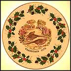 Three French Hens Collector Plate by H. Colclough MAIN