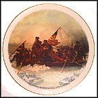 Washington Crossing The Delaware Collector Plate by Emanuel Gottlieb Leutze MAIN