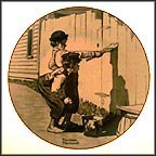 Painting The Fence Collector Plate by Norman Rockwell MAIN