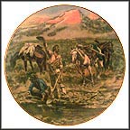 Discovery Of Last Chance Gulch Collector Plate by Charles M. Russell MAIN