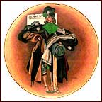 The Hatcheck Girl Collector Plate by Norman Rockwell MAIN