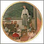 The School Teacher Collector Plate by Norman Rockwell MAIN