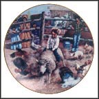 A Cowboy's Downfall Collector Plate by Don Crook MAIN