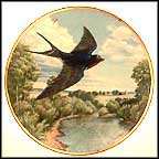 Barn Swallow Collector Plate by Linda Thompson MAIN