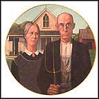 American Gothic Collector Plate by Grant Wood MAIN