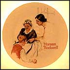 The Broken Window Collector Plate by Norman Rockwell MAIN