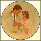 Bride And Groom Collector Plate by Norman Rockwell MAIN
