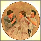 First Haircut Collector Plate by Norman Rockwell MAIN