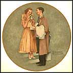 First Prom Collector Plate by Norman Rockwell MAIN