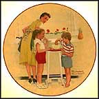 Mother's Little Helpers Collector Plate by Norman Rockwell MAIN