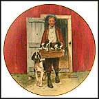 Puppy Love Collector Plate by Norman Rockwell MAIN