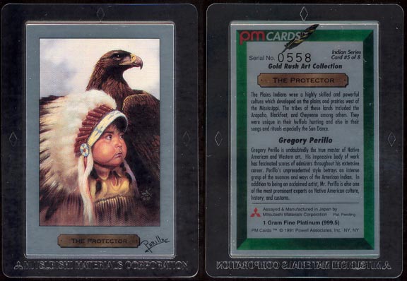 The Protector by Gregory Perillo; 1 g 999.5 Platinum MAIN