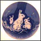 Rabbit Family Collector Plate MAIN