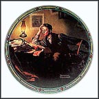 A Young Man's Dream Collector Plate by Norman Rockwell MAIN