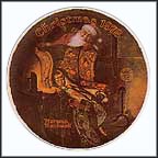 Christmas Dream Collector Plate by Norman Rockwell MAIN