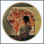 A Balcony Seat Collector Plate by Norman Rockwell MAIN