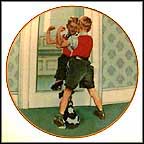 The Muscleman Collector Plate by Norman Rockwell MAIN
